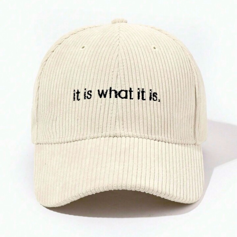 AVIANNA JORDYN
Madison Corduroy Baseball Cap, * it is what it is *, NEW
